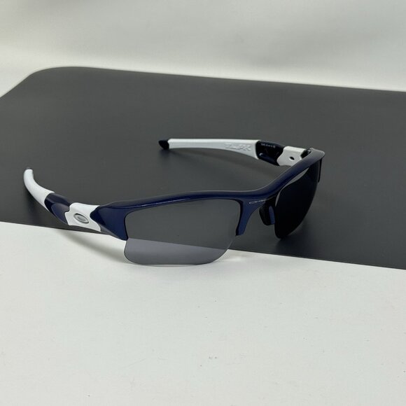 Oakley Sunglasses Flak Jacket XLJ 03-931 Team Navy Blue w/ Black Iridium - Picture 3 of 15